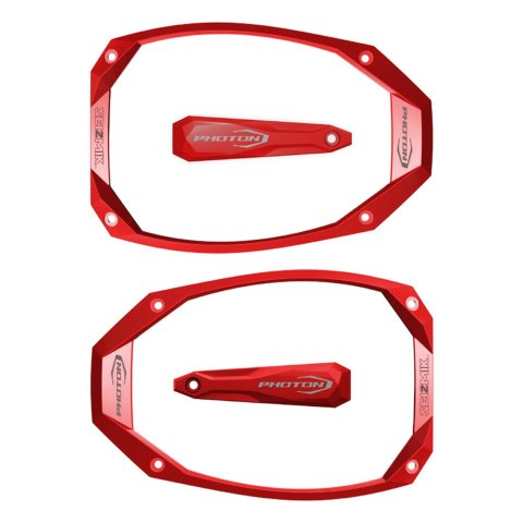 Seizmik Body Moldings 56-19019 PHOTON CAST ALUMINUM TRIM KIT - RED, SEIZMIK PHOTON SIDEVIEW MIRRORS