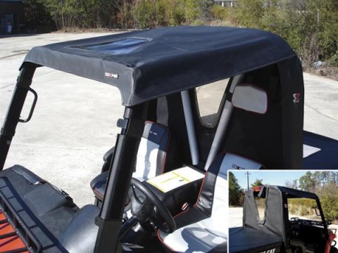 Seizmik UTV Mirrors 56-18019 Powersports Rear View Mirror, LED, Red and Green LED, ABS Housing, Powdercoated Aluminum Bezel, Stainless Hardware, UTV, Each