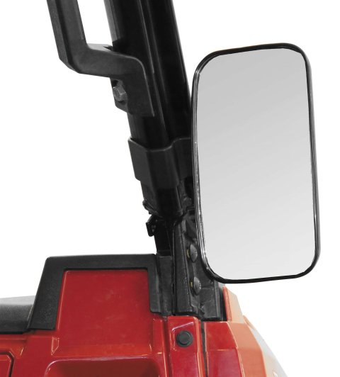 Seizmik Side View Mirrors 56-18084 Mirrors, Custom, Convex, Manual, Rectangular, Black ABS Plastic Housing, 7.750 in. Width, 4.375 in. Height, Polaris, Pair