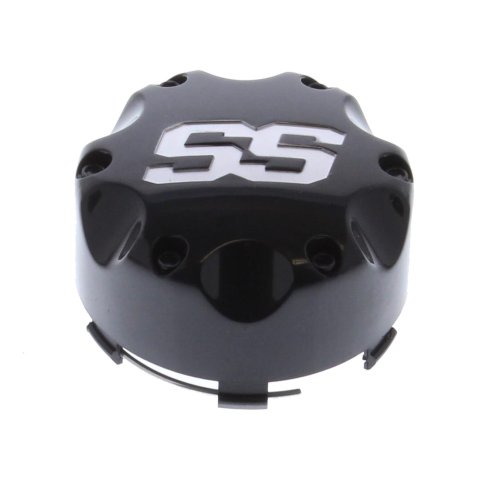 ITP Center Caps B110SS Cap, Snap-on, Closed, Plastic, Black, Logo, Each