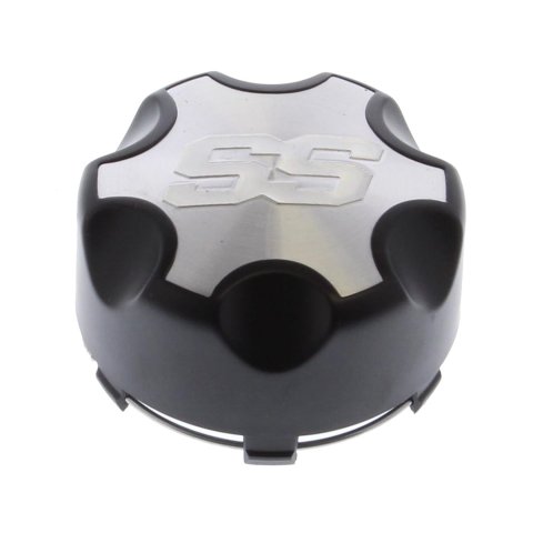 ITP Center Caps C110SS Cap, Snap-on, Closed, Aluminum, Silver/Black, Logo, Each