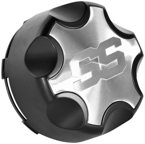 ITP Center Caps C137SS Cap, Snap-on, Closed, Aluminum, Silver/Black, Logo, Each