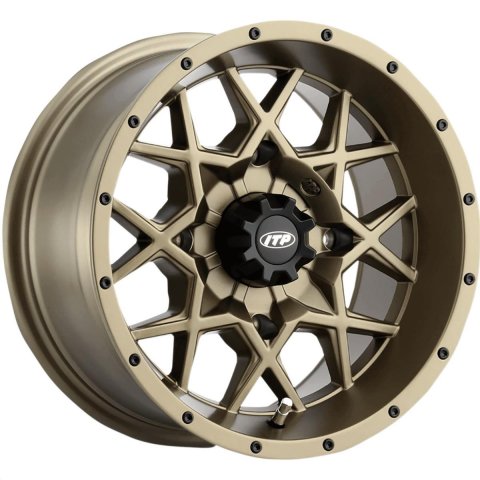 ITP Hurricane Storm Series Bronze Alloy Wheels 15x7 Wheel, Series, Aluminum, Matte Bronze, 15 in. x 7.00 in., 4 x 156mm Bolt Circle, 4.00 in. Backspacing, Each