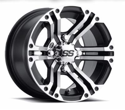 ITP SS212 Black Alloy Wheels with Milled Accents 15x7 Itp Ss212 Black/Milled 1 5" X 7", 5/4.5 (6.+1)