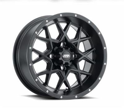 ITP Hurricane Storm Series Black Alloy Wheels 15x7 Itp Wheel - 15" X 7", 5/4.5 (6+1)