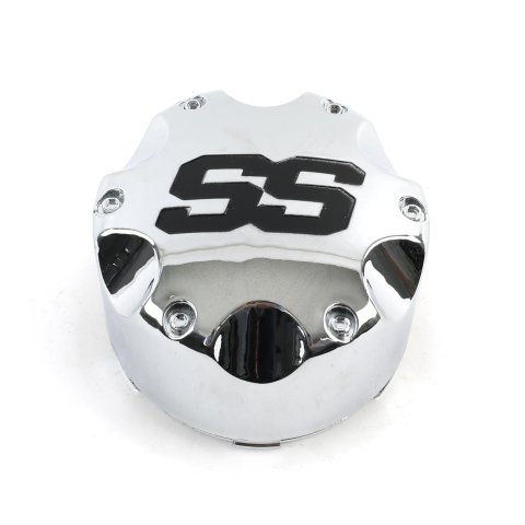 ITP Center Caps P156SS Cap, Snap-on, Closed, Plastic, Chrome, SS Logo, Each