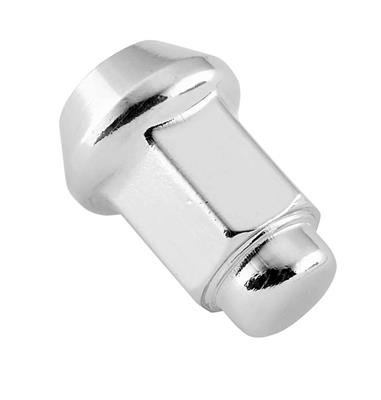 ITP Lug Nuts ALUG13BX Nuts, Conical Seat, Bulge, 3/8-24 RH in. Thread Size, Steel, Chrome, Set of 16
