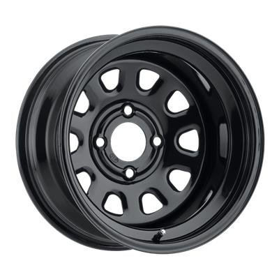ITP Delta Steel Black Wheels 14x7 DELTA STEEL WHEEL 4/156 12mm 4+3 BLACK, (D14F2156)