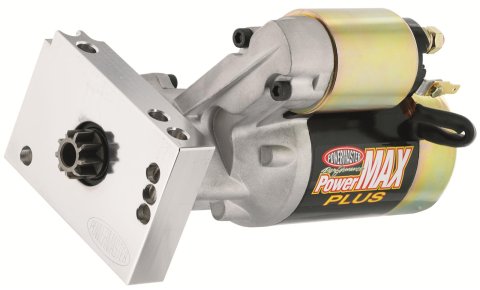 Powermaster PowerMax Starters 9004 Starter, PowerMax, Mini, Inline, 2.5HP Motor, Black Powdercoated, Chevy, Each