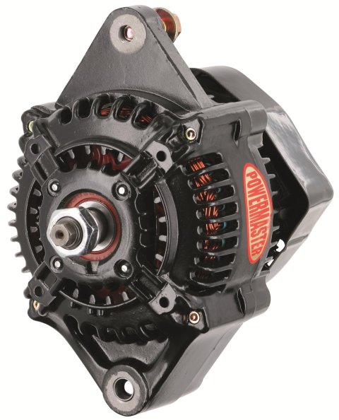 Powermaster Race Alternators 8132 Alternator, Internal Regulator, 100 Amp, Black, Race, Each