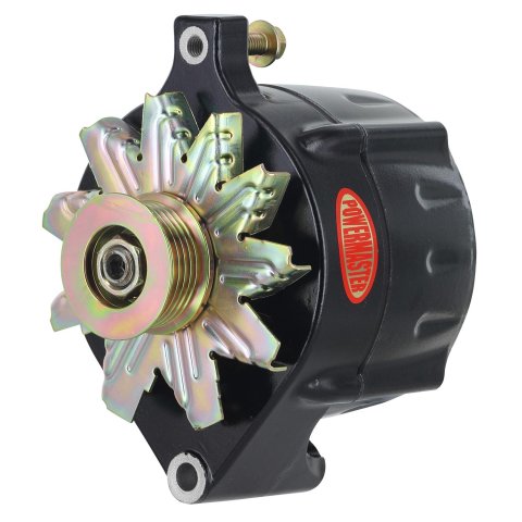 Powermaster XS Volt Alternators 8-57148 Alternator, Volt, Ford Race Prepped, Internal Regulator, 150 Amp, Black, Adjustable Voltage, Each
