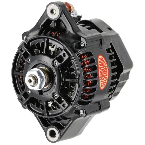 Powermaster Race Alternators 8146 Alternator, DENSO Style Prepped, Internal Regulator, 150 Amp, Black, Race, Each