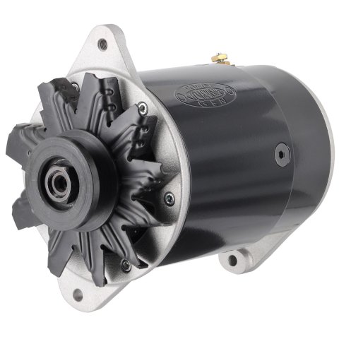 Powermaster PowerGEN Alternators 82117 Alternator, Alternators, 6V Negative Ground, 60 amps, Black, V-Belt Pulley, Each