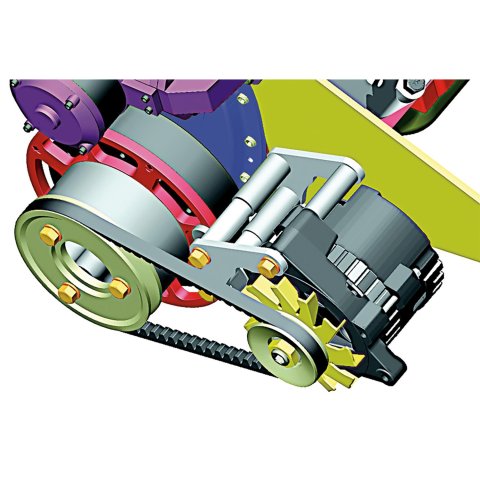 Powermaster Alternator Motor Plate Spacer Kits 982 Spacer, Aluminum, Polished, 1.875 in. Length, Chevy, Small/Big Block, Each