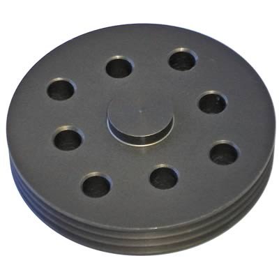 Powermaster Water Pump Pulleys 173 Pulleys, Drive Pulley For Alternator, 3.07 in. Diameter, 3-Groove Serpentine, 0.75 in. Shaft, Chevrolet Small Block, Circle Track, Each