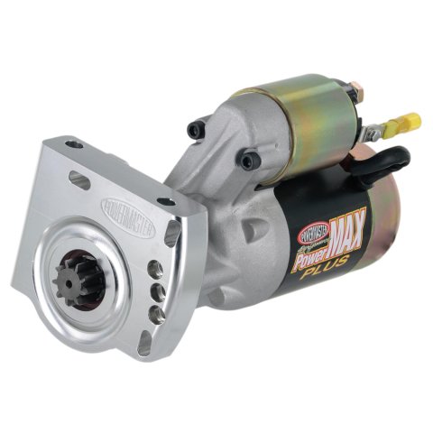 Powermaster PowerMax Plus Starters 9004-9 Starters, Plus, Offset Gear Reduction Style, Standard Rotation, 3.70:1 Gear Reduction Ratio, 168-tooth, Chevy, Pontiac, Small Block LS, Each