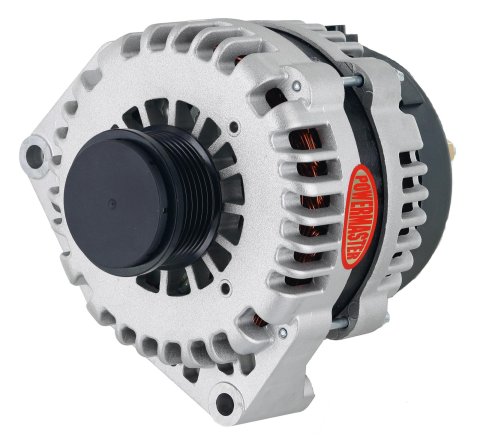 Powermaster High-Amp Alternators for 2010-2015 CAMARO - 41487 Alternator, High-Amp, 220 amp, 12 V, Serpentine, Natural Finish, Denso Case, Internal Regulator, Chevy, Small Block, Each
