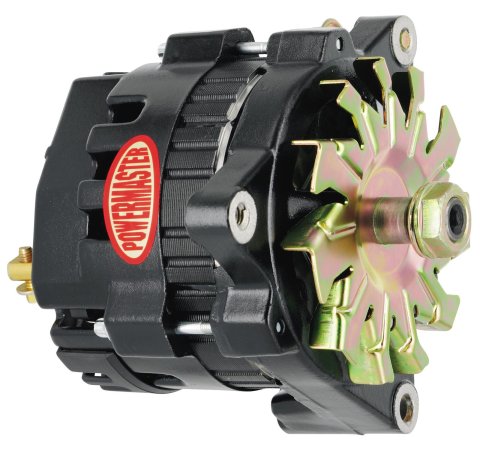 Powermaster Race Alternators 8072 Alternator, Internal Regulator, 100 Amp, Black, Buick, Oldsmobile, Pontiac, Chevy, GMC, Each