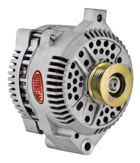 Powermaster Street Alternators for 1994-1997 COUGAR, THUNDERBIRD, 1994-2000 MUSTANG - 47771 Alternator, Internal Regulator, 200 Amp, Natural, Ford, Mercury, Each