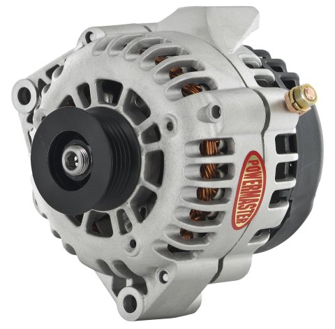 Powermaster Street Alternators 48206 Alternator, Internal Regulator, 165 Amp, Natural, Cadillac, Chevy, GMC, Each