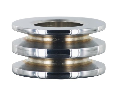 Powermaster V-Belt Alternator Pulleys 112 Pulley, V-Belt, 2-Groove, Steel, Chrome, .664 in. Bore, Bolt-On, Universal, Each