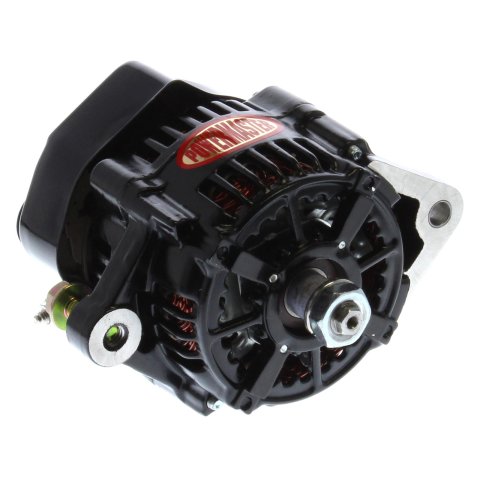 Powermaster Race Alternators 8163 Alternator, Internal Regulator, 75 Amp, Black, Race, Each