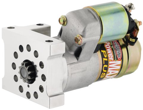 Powermaster PowerMax Starters 9112 Starter, PowerMAX, Mini, Standard Rotation, Gold Iridited, Chevy, 168-Tooth, Each