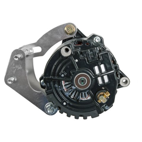 Powermaster Drag Race Alternator Kits 8-881 Alternator, Internal Regulator, 100 Amp, Snug Mount, Black, Chevy, Small Block, V8, Kit