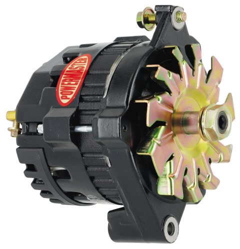 Powermaster Race Alternators 8062 Alternator, Internal Regulator, 100 Amp, Black, Buick, Oldsmobile, Pontiac, Chevy, GMC, Each