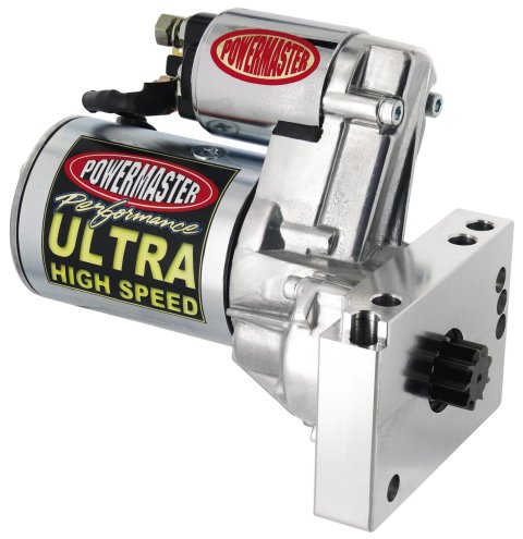 Powermaster Ultra Torque High-Speed Starters 9450 Starter, Torque, High Speed, Full Size, Natural, 15:1 Max Compression Ratio, Inline Bolt Pattern, Chevy, Small Block, Big Block, Each