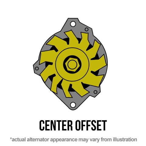 Powermaster XS Volt Alternators 478028 Alternator, Internal Regulator, 140 Amp, Natural, Center Offset, Chevy, GMC, Oldsmobile, Pontiac, Each
