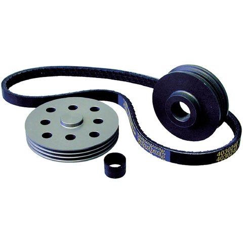 Powermaster Pulley Kits 170 Alternator Pulley; Water Pump Drive System; Comes w/Serpentine Pulleys And 24 in. Belt