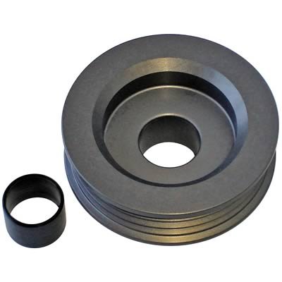Powermaster Serpentine Alternator Pulleys 172 Pulley, Alternator, Overdrive, Serpentine, 3-Groove x 2.25 in. Diameter, .669 in. Bore, with 15mm Bushing, Universal, Each
