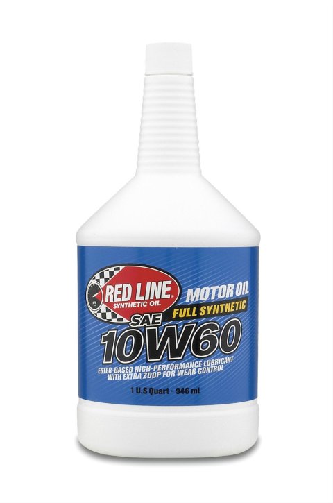 10w60 Red Line Synthetic Motor Oil 11704 Engine Oil, 10W60, Synthetic, 1 qt., Each