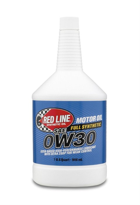 0w30 Red Line Synthetic Motor Oil 11114 Engine Oil, 0W30, Synthetic, 1 qt., Each