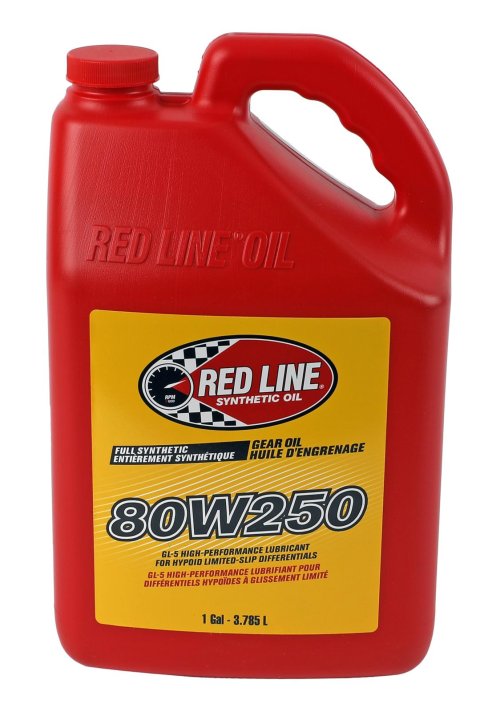80W250 Red Line GL-5 Gear Oil 58605 Oil, 1 gallon, Each