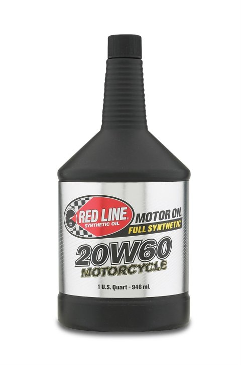 20w60 Red Line High Performance Motorcycle Oil 12604 Engine Oil, Motorcycle, 20W60, Synthetic, 1 qt., Each