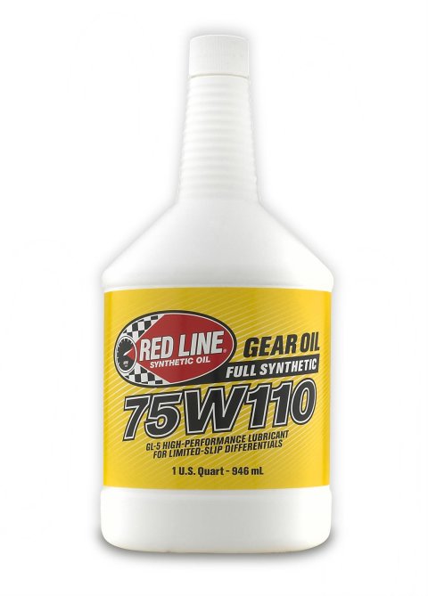 75W110 Red Line GL-5 Gear Oil 57804 Lube, Oil, 75W110, Limited Slip, Synthetic, 1 qt., Each