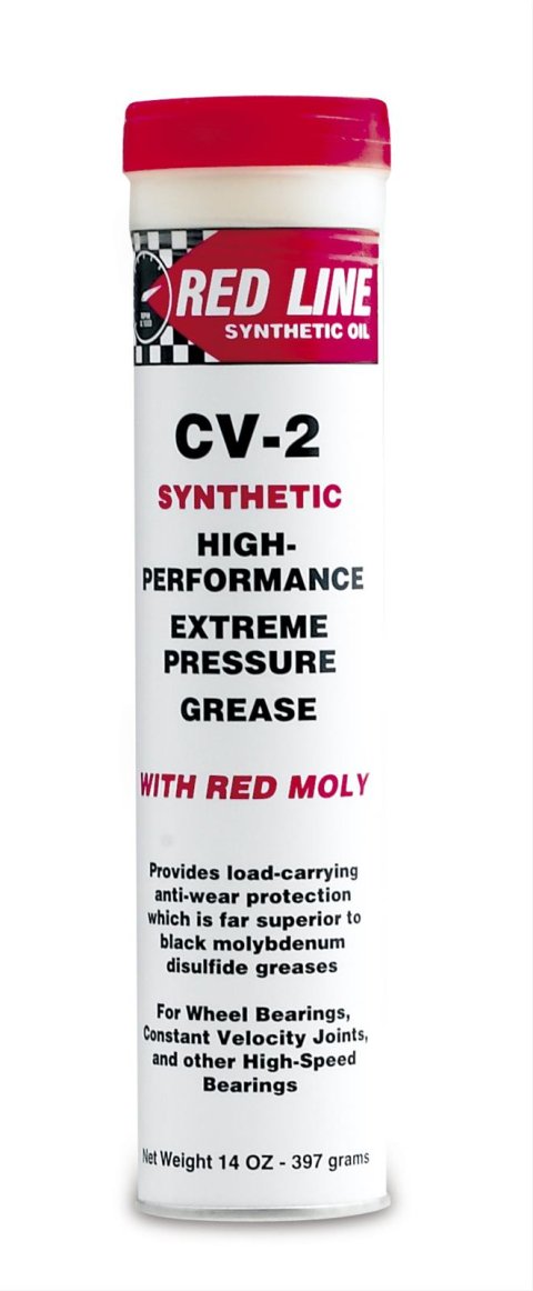 Red Line Synthetic Grease 80402 Grease, CV-2, Cartridge/Tube, 14 oz., Each
