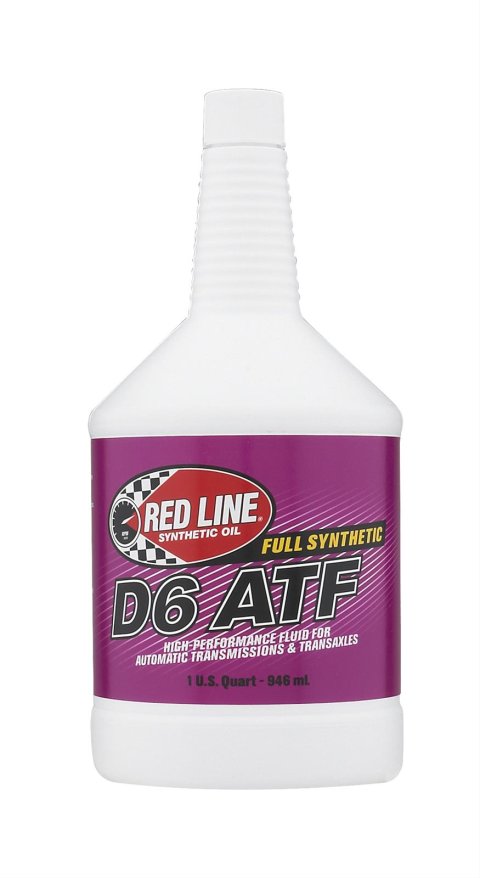 Red Line D6 Automatic Transmission Fluid 30704 Fluid, Synthetic, D6, 1 qt., Each
