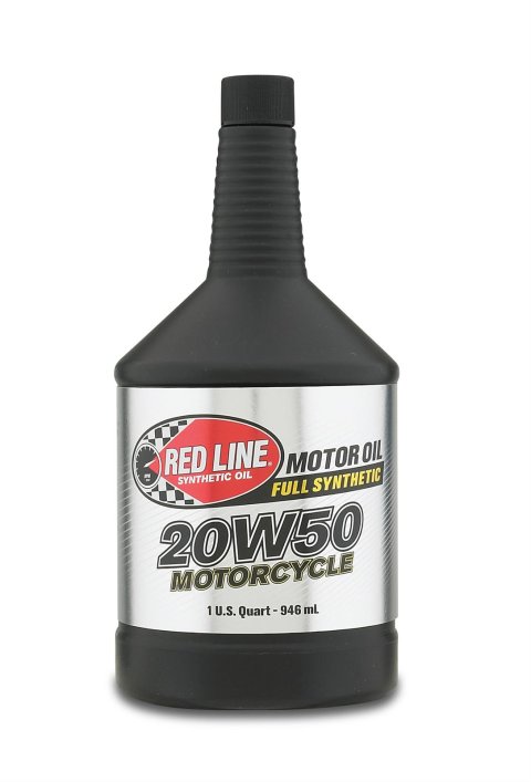 20w50 Red Line High Performance Motorcycle Oil 42504 Engine Oil, Motorcycle, 20W50, Synthetic, 1 qt., Each