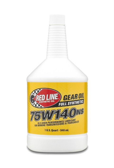 75W140NS Red Line Synthetic Gear Oil 57104 Lube, Transmission Fluid and Oil, 75W140NS, Synthetic, 1 qt., Each