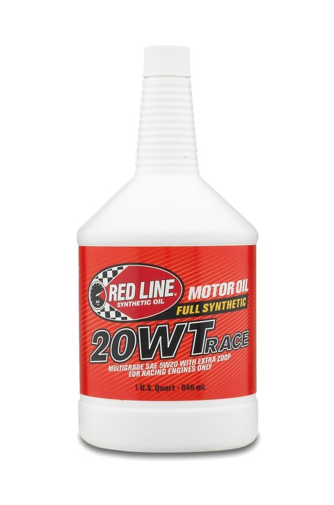 5w20 Red Line 20WT Race Oil 10204 Engine Oil, Oil, 5W20, Synthetic, 1 qt., Each