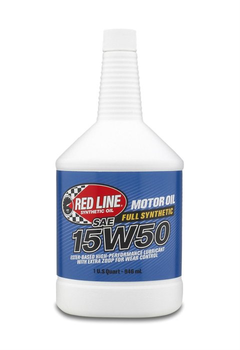 15w50 Red Line Synthetic Motor Oil 11504 Engine Oil, 15W50, Synthetic, 1 qt., Each