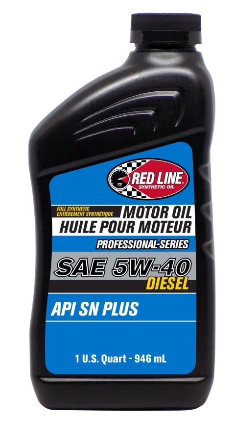 5w40 Red Line Professional Series Motor Oil 12714 Engine Oil, Series, 5W40, Synthetic, CK-4 API Rating, Diesel, 1 qt., Each