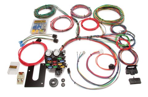 Painless Performance 21-Circuit Universal Harnesses 10101 Wiring Harness, 21-Circuit, GM Column, Front Fuse Block, Spade Fuse, Extra-Long Harness, Universal, Kit.