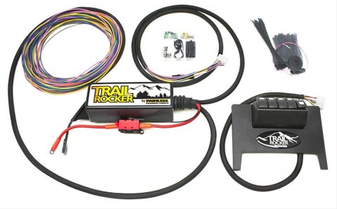 Painless Performance Trail Rocker Jeep JK Accessory Control Systems for 2011-2018 WRANGLER, 2018 WRANGLER - 57000 Switch Panel, Rocker, Plastic, Black, 5 Switches, Jeep, Wrangler, Kit