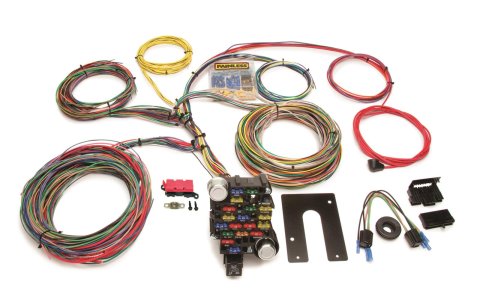 Painless Performance 28-Circuit Universal Harnesses 10202 Wiring Harness, 28-Circuit, Dash Ignition, Front Mount Fuse Block, Spade Fuse, Universal, Kit