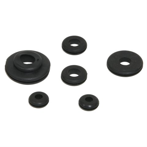 Painless Performance Grommet Assortment Kits 71901 Assortment, Rubber, Set of 7