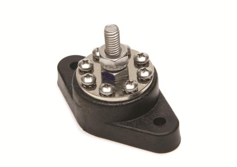 Painless Performance 8-Point Distribution Blocks 80115 Electrical Junction, Block, Plastic, Black, Each